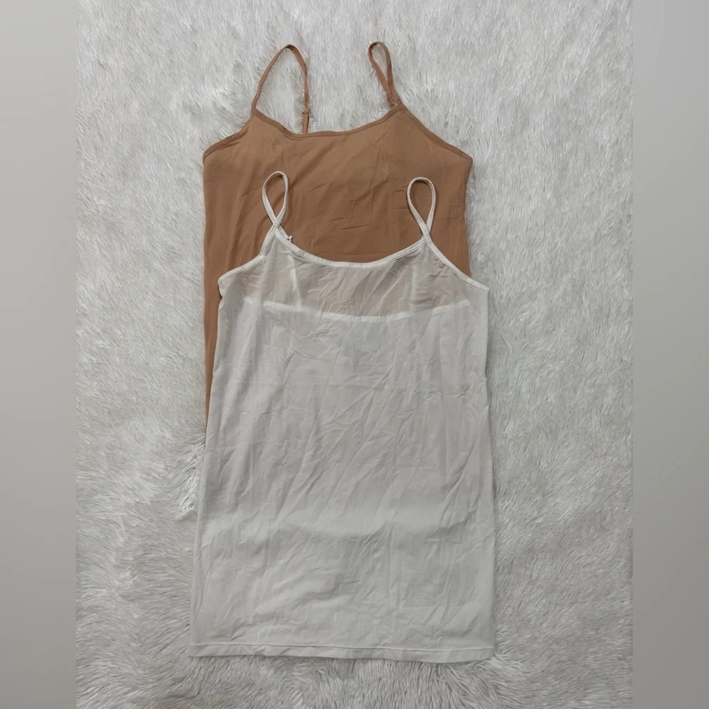 Tommy John White and Tan Camisole Tops Bundle